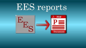 convert EES equations to report
