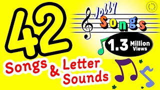 Phonics for Kids | Jolly Phonics Songs | Letter Sounds | 42 Letter Sounds | Learn through Songs