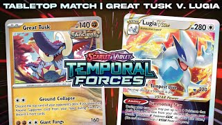 Great Tusk vs Lugia Tabletop Showdown with Jake Gearhart & Etchy