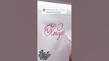 How to make stylish signature | Kavya | Calligraphy signature
