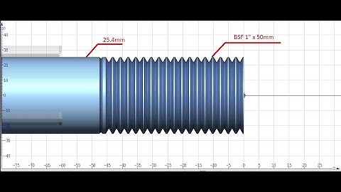SIEMENS - SINUMERIK-SINUTRAIN Programming of External Thread Turning - Cycle 99 - BSF 1"