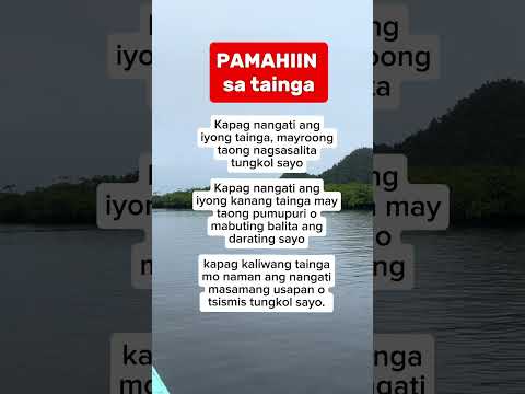 PAMAHIIN SA TAINGA Ears Tainga Tips Health Short Shortsviral Fengshui Shortsvideo
