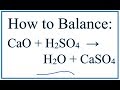 Chemical Reaction Balancing Concepts