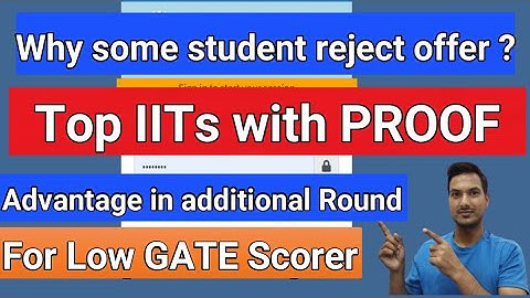 Why some student reject TOP IIT | M.tech admission 2023 | IIT admission | Coap counselling  gate2023