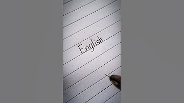 English Print handwriting| #calligraphy #moderncalligraphy #handwriting #english #writing