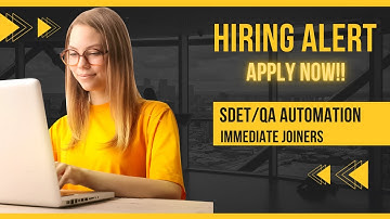 NEW JOB OPENING SDET/QA Automation Engineer #qaautomation #humanresources #trending #jobs