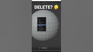How to Dissolve (Instead of Delete) Vertices in Blender 🤔 #shorts