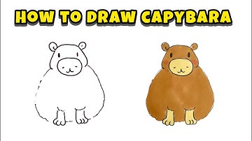 Learn How to Draw Cute Capybara – Easy Marker Drawing for All Skill Levels