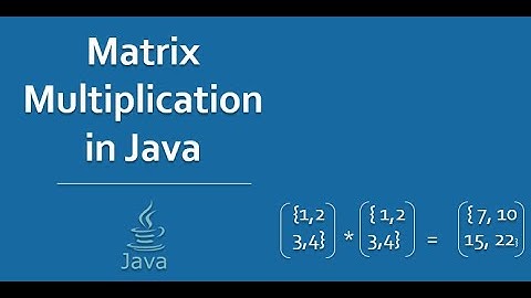 Multiply Matrix and Taking Input From User in Java