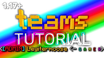 Minecraft Team Command [1.19] Tutorial