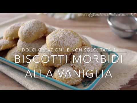 Biscotti morbidi alla vaniglia, senza uova e senza lievito.