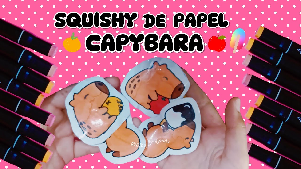 Diy Squishy De Papel Capybara🍊 Y Sus Amigos Tutorial Paso A Paso 