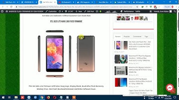 Itel A52s Lite Flash File | Itel A52s Lite Firmware MT6580 Android 8.1