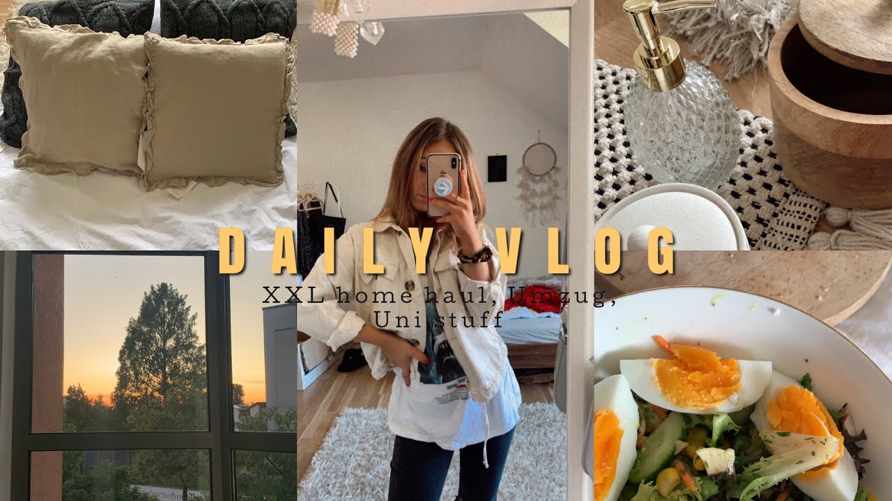 MOVING VLOG | Zara, Depot und H&M Home Haul, Uni stuff, Möbel selber bauen ▹ Daily Vlog ♡