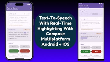 Tekst-naar-spraak-app met realtime markering met Kotlin Multiplatform en Swift-interoperabiliteit