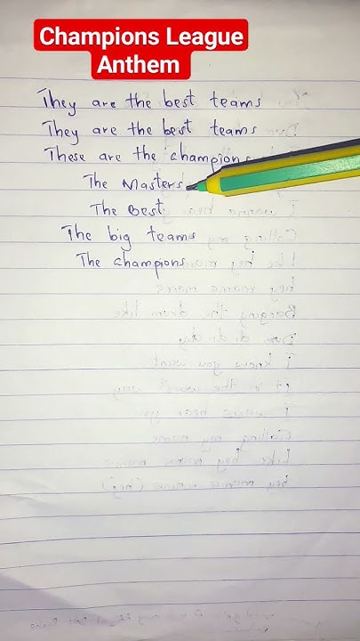 uefa-champions-league-anthem-lyrics-football-championsleague-shorts