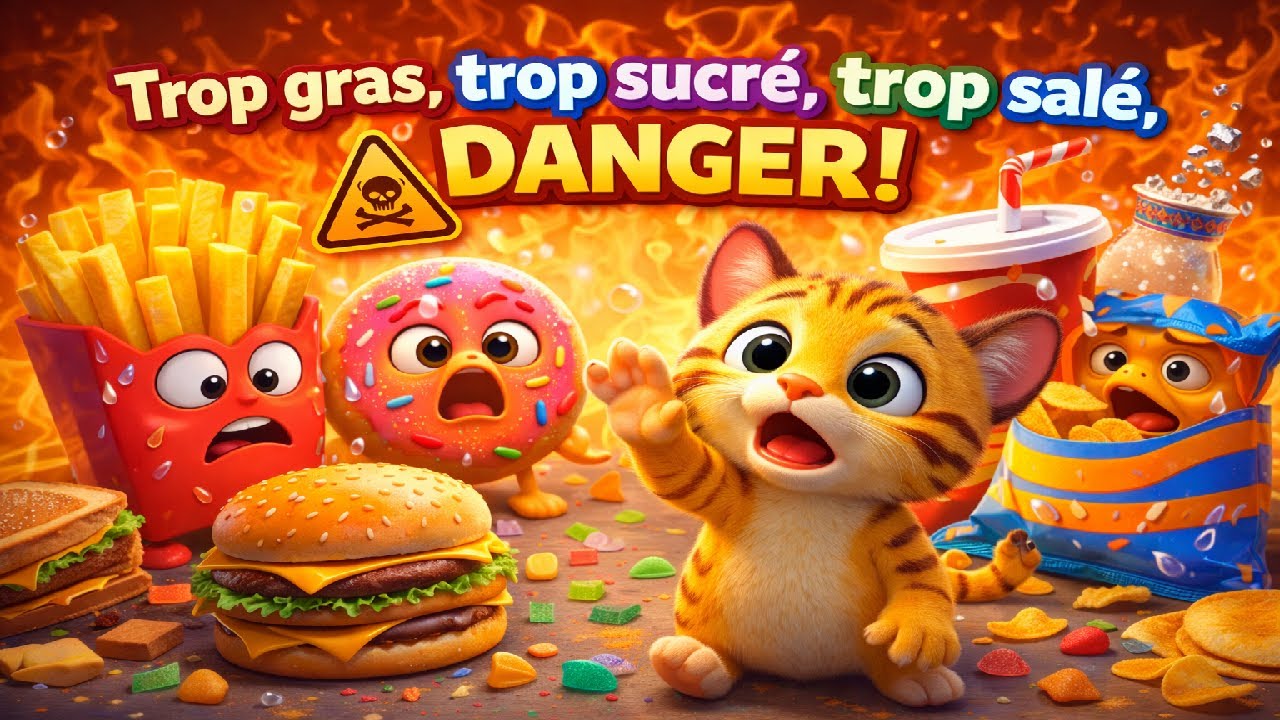 Trop gras, trop sucré, trop salé | Ce qui arrive à ton corps I Chanson éducative enfants