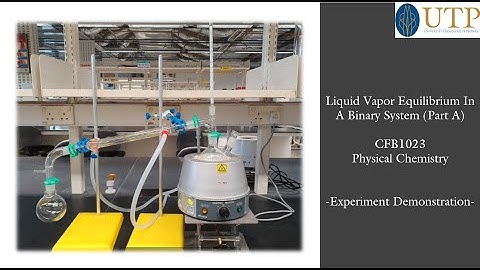 Liquid Vapor Equilibrium In A Binary System (Part A)