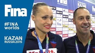 Christina Jones and Bill May: winners of Mixed Duet Technical in Kazan (RUS)