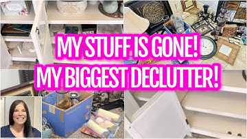 EXTREME DECLUTTER + ORGANIZE | #declutterandorganize #declutterwithme  #minimalism #downsizing
