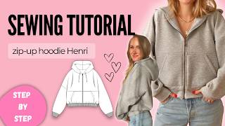 Sewing tutorial oversize jacket Henri / detailed instructions /step-by-step/ with sewing pattern