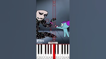 GANGLE GET ABSTRACTED! Can Pibby STOP the GLITCH? (@badmryogurt) - Octave Piano Tutorial