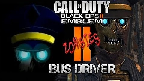 Black Ops 2 Emblem - Tranzit Bus Driver / Zombies / T.E.D.D - COD Tutorial