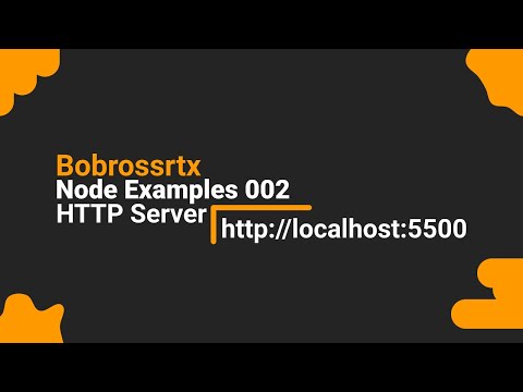 Node Examples 002 - HTTP Server