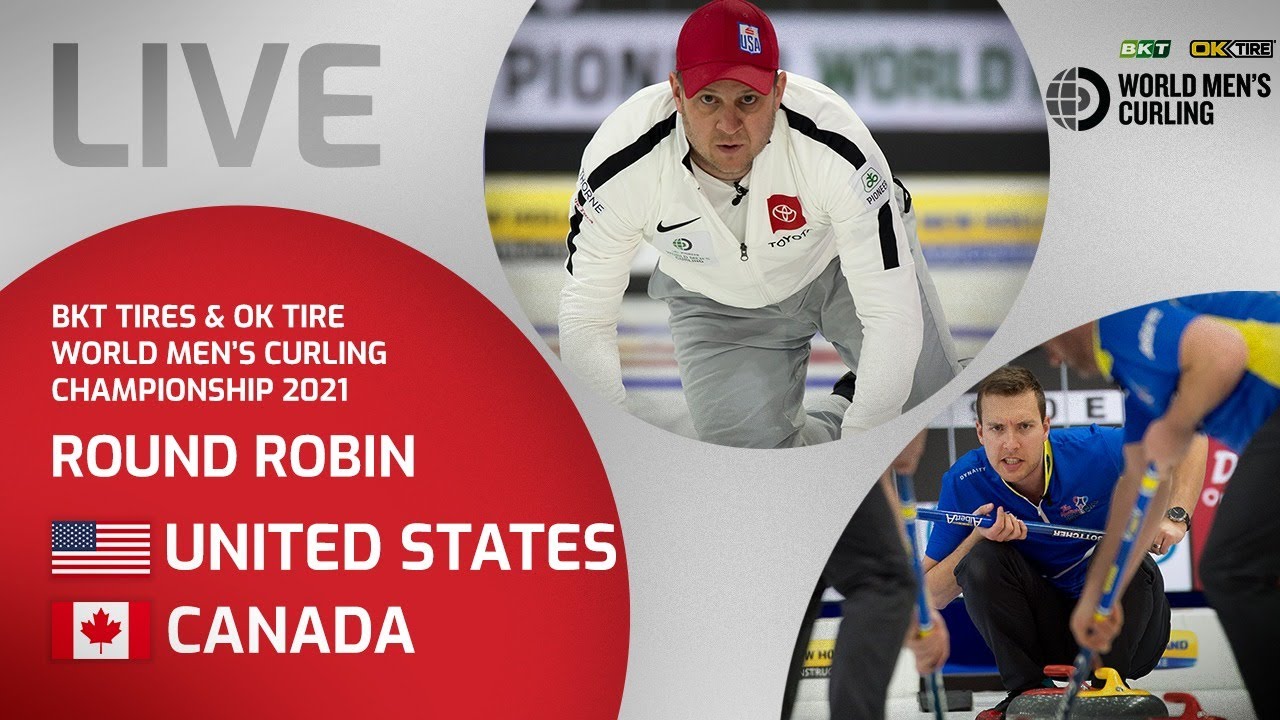 United States v Canada - Round Robin - World Mens Curling Championship 2021