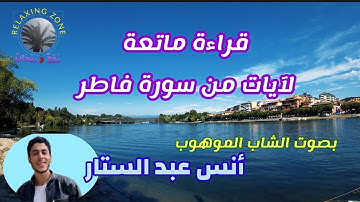 الشاب الموهوب، القارئ أنس عبد الستار. آيات عطرة من سورة فاطر.