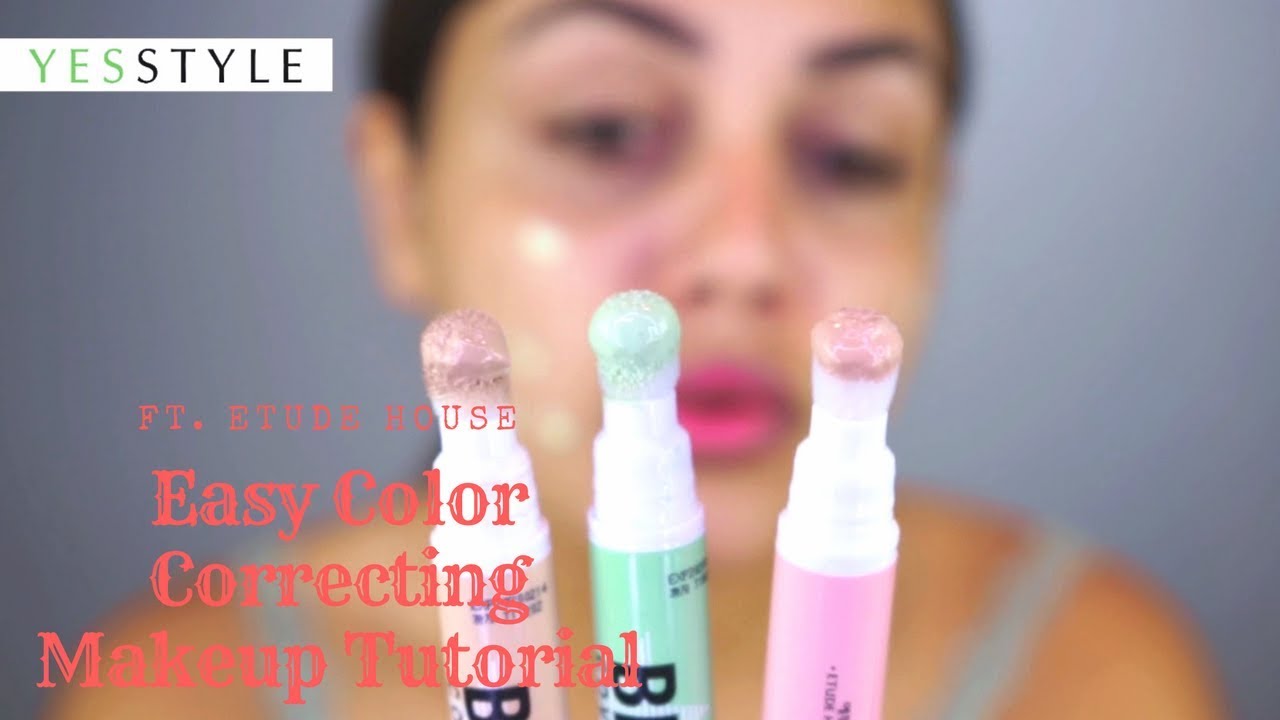 Easy Color Correcting Makeup Tutorial Etude House YesStyle