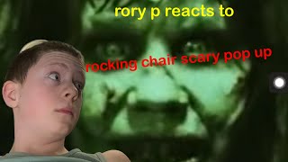 rory p reacts to rocking chair scary pop up