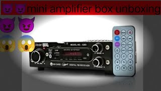 😈🤔mini amplifier box unboxing 🤔😱