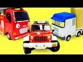 Видео про машинки помощники для детей. Приключения на стройке, Автобус Тайо и рабочие машины