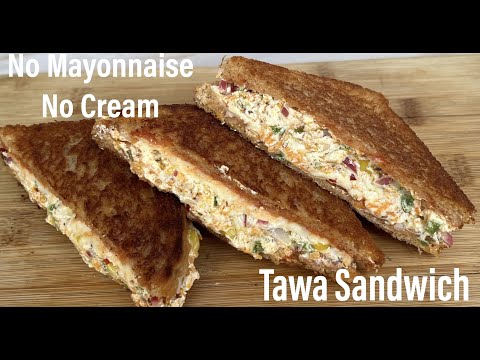 बिना मेयोनेज़ और क्रीम के बनायेँ ये हेअल्थी टेस्टी सैंडविच | 5 Minute Sandwich On Tawa/ Dahi Sandwich | Anyone Can Cook with Dr.Alisha