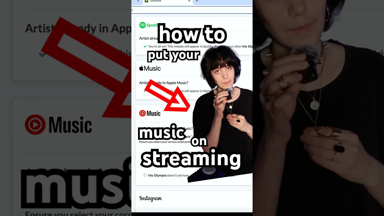 How to put your music on spotify (without a label) 🎸✨#distrokid #ad