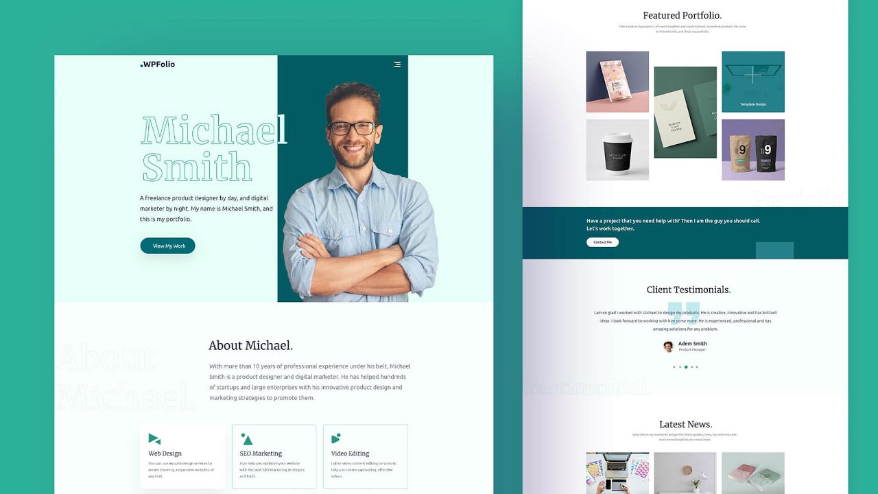 How To Create A Minimalistic Portfolio Website With WordPress ...
