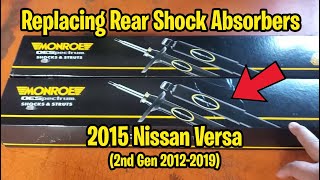 2015 Nissan Versa Rear Shock Absorbers Replacement (2nd Generation 2012-2019)