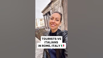 TOURISTS VS ITALIANS IN ROME, ITALY 🇮🇹 #italy #rome #fashion