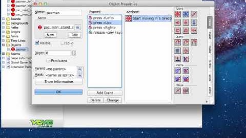 Creating a Pacman Game with Game Maker: Level 1 Part 3