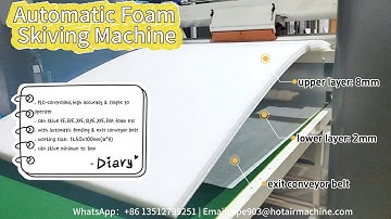 Automatic Foam Skiving Machine | Split PE Sheet to 2mm