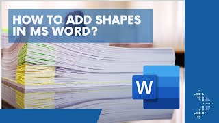 How to Add Arrow, Circle, Square in MS Word [Shapes]