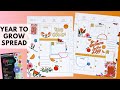 PLAN WITH ME | YEAR TO GROW SPREAD | THE HAPPY PLANNER