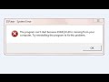 How to Fix "d3dx9_43.dll is missing" error