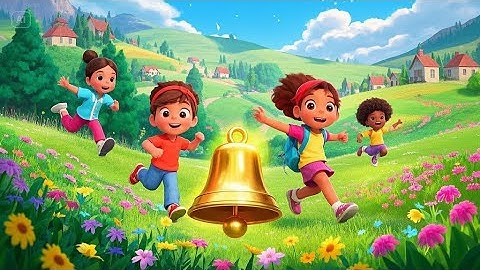 The Golden Bell Rings Ding, Ding, Ding! | Fun Bell Rhyme for Kids | Nursery Rhymes & Songs