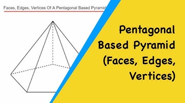 Pentagonal Based Pyrmaid. How Many Faces, Edges, Vertices, Does A Pentagonal Based Pyramid Have?