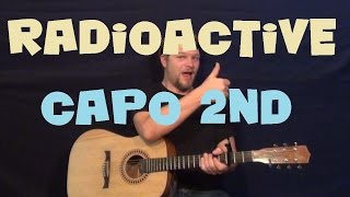 Radioactive (Imagine Dragons) Guitar Lesson How to Play Chord Strum Patterns