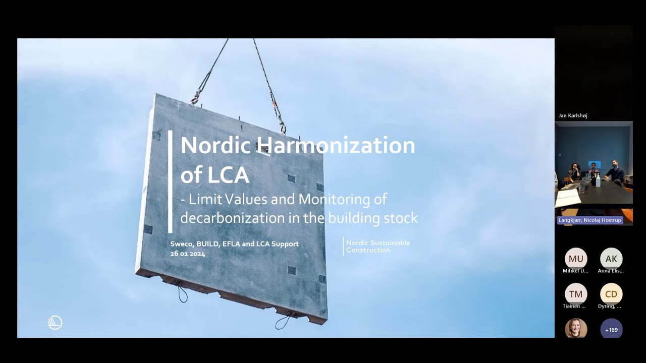 Webinar: Harmonised CO2-eq Limit Values for Buildings and Monitoring Decarbonisation of the Building Stock