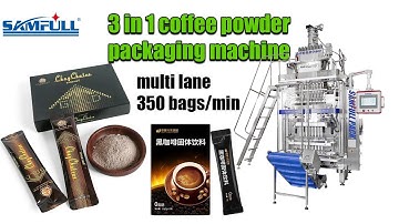 3 in 1 Coffee Powder Packing Machine | Instant Coffee strip Packaging Machine