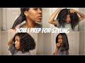 HOW I PREP MY NATURAL HAIR FOR STYLING + DETANGLE/HEATLESS DRYING